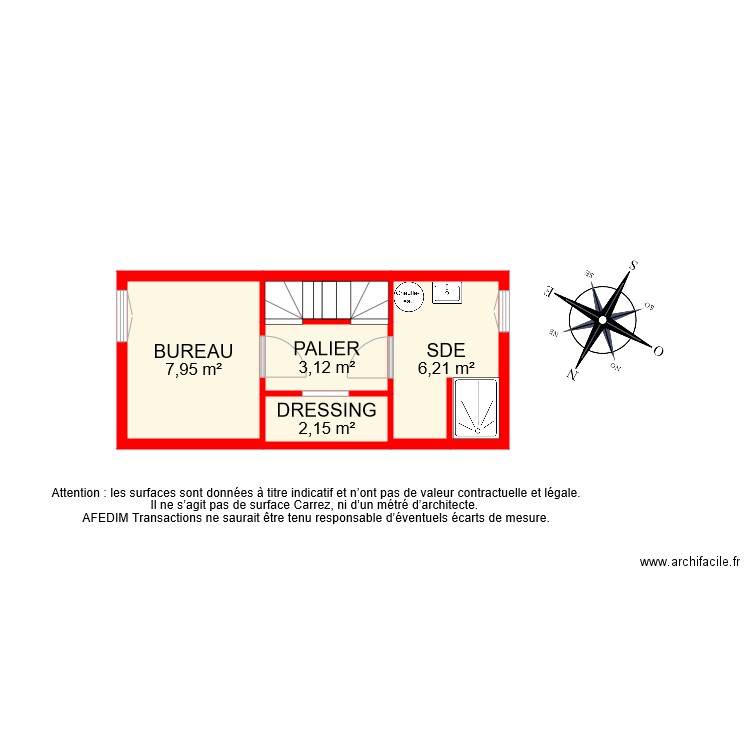 BI 7896 ETAGE 1. Plan de 0 pièce et 0 m2