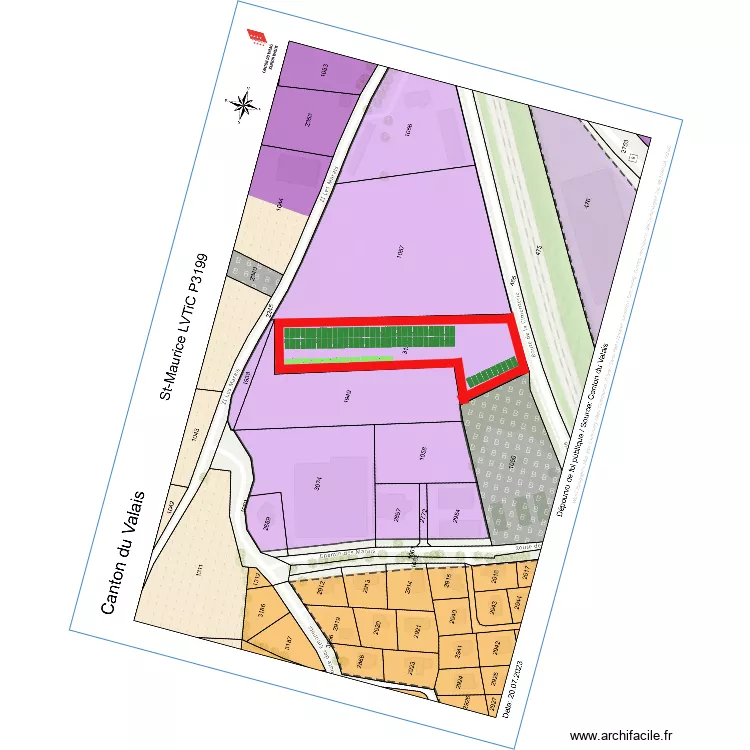 P3199 St-Maurice. Plan de P3199 St-Maurice. Plan de