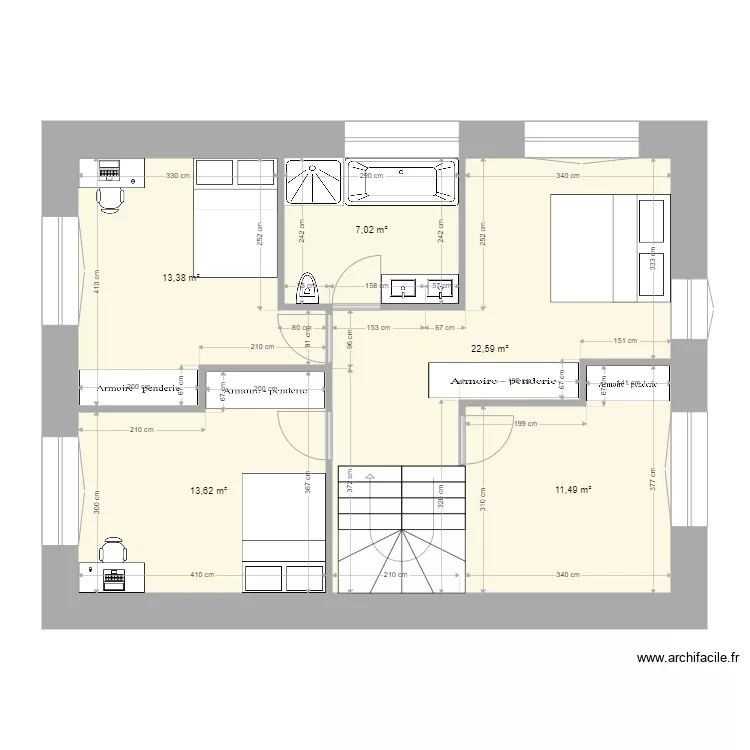 2eme etage essai. Plan de 
