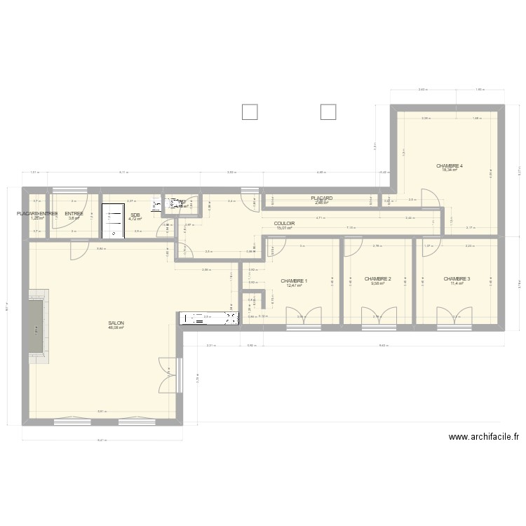 LAOURET. Plan de 0 pièce et 0 m2