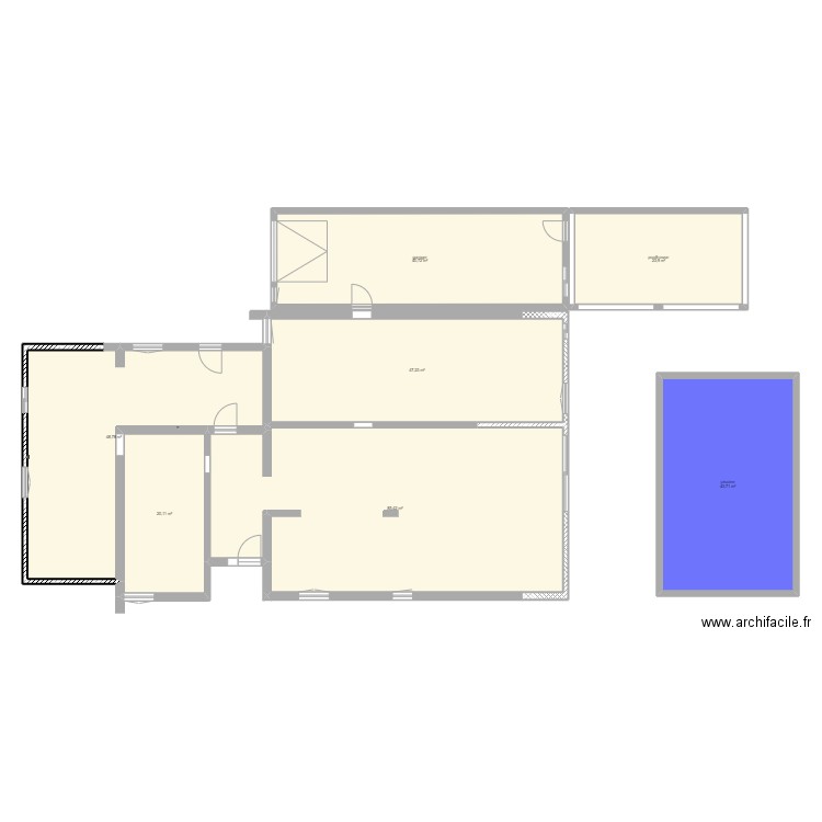 villa lignan GO. Plan de 7 pièces et 310 m2