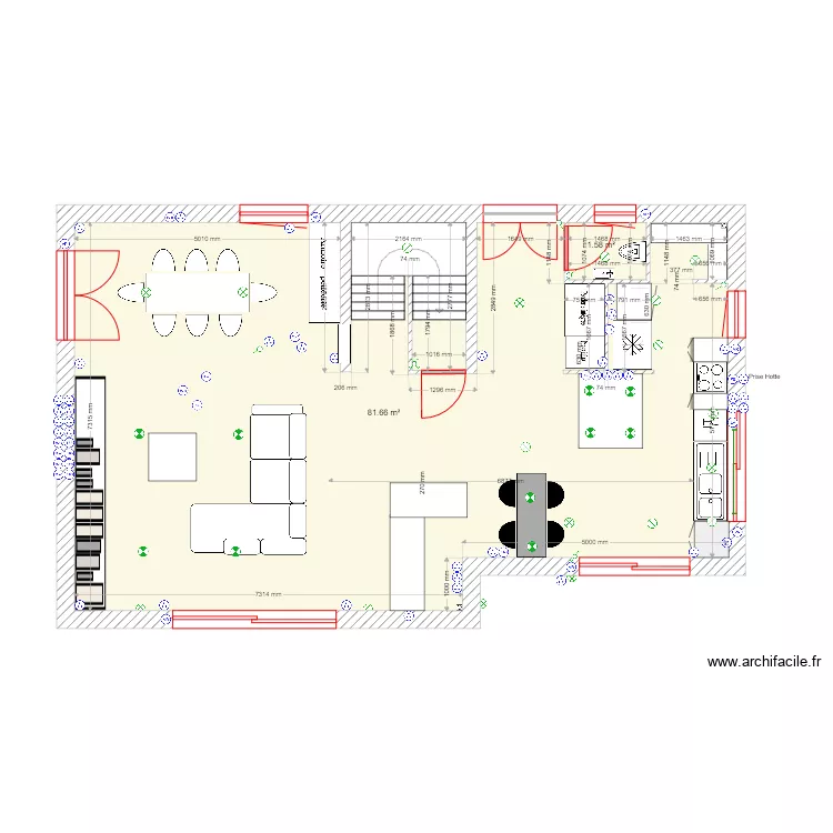 &Eacute;lectricit&eacute; et mobilier 100619. Plan de 