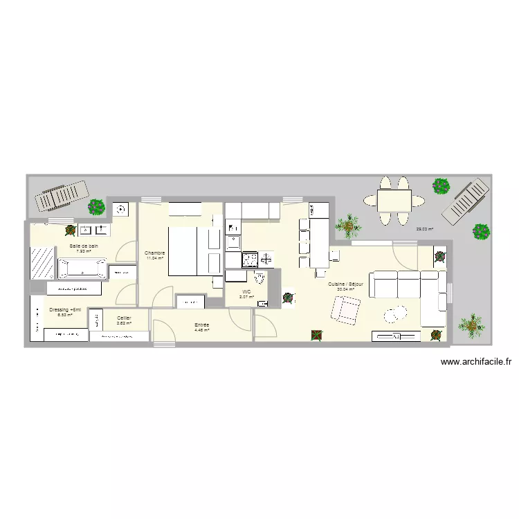  Attique lot 22. Plan de 