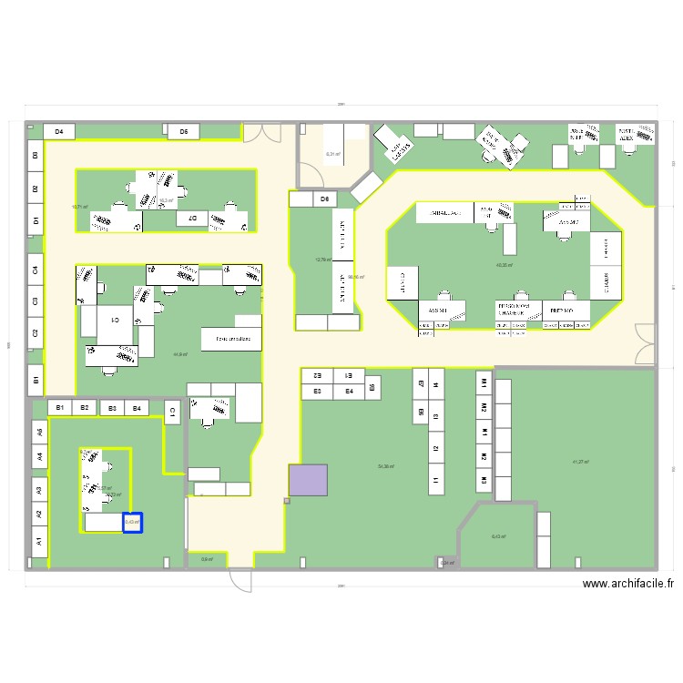 Atelier 25/04/2023. Plan de 17 pièces et 454 m2