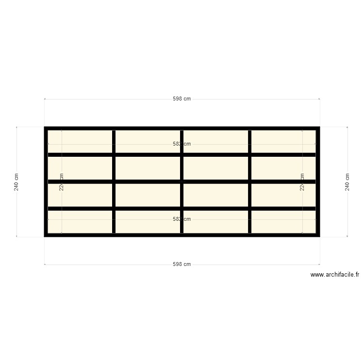 SocleCMB2. Plan de 1 pièce et 13 m2