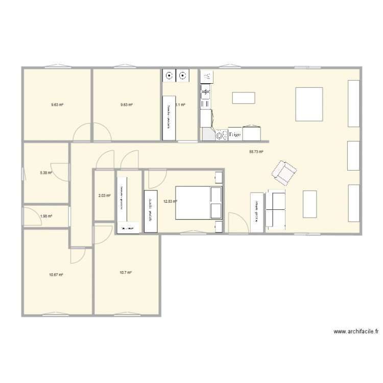 projet maison. Plan de 0 pièce et 0 m2