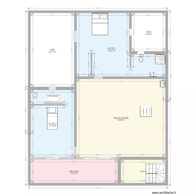 RUFISQUE V7 ETAGE. Plan de 