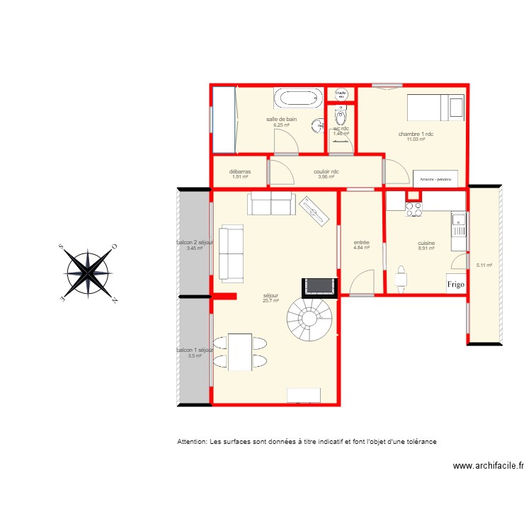 BI3208 . Plan de 0 pièce et 0 m2