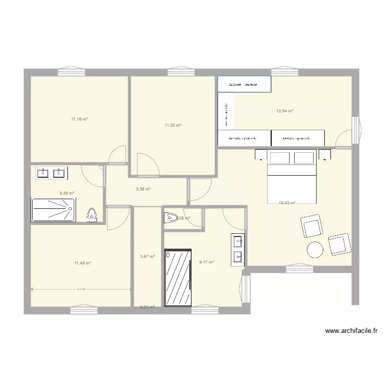 Jade et Corentin Tr&eacute;voux R1 V3. Plan de 