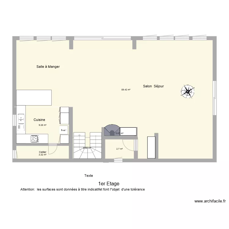 BI 2123   1er etage . Plan de 