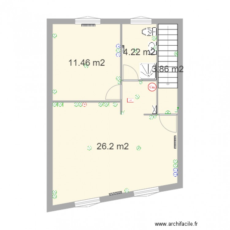 projet Roissy R2. Plan de 0 pièce et 0 m2