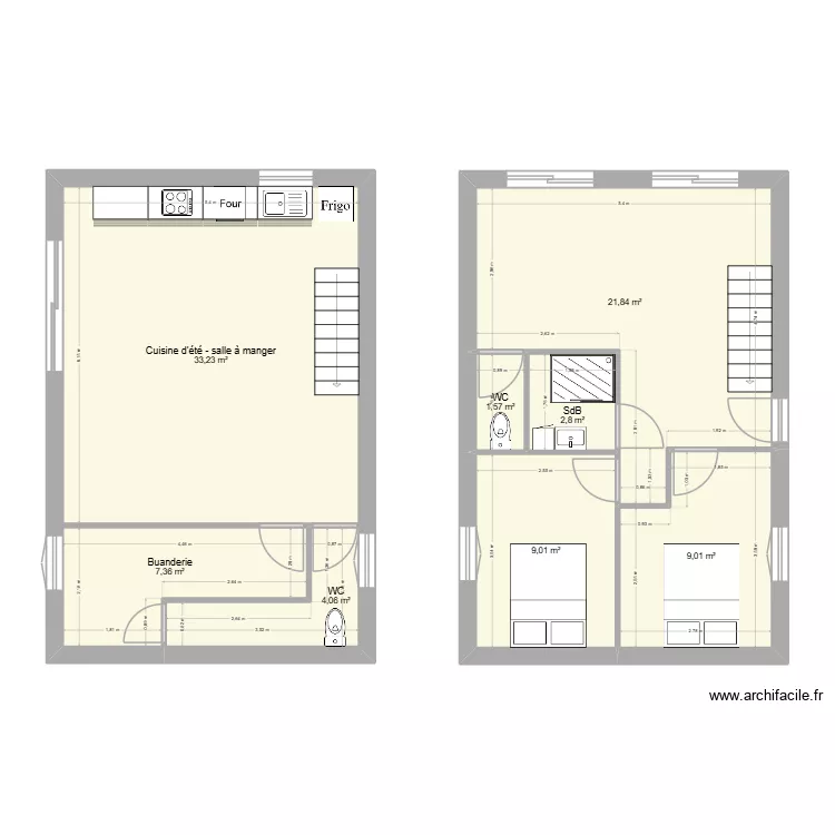 GIMENEZ. Plan de 8 et 89 m² GIMENEZ. Plan de 8 et 89 m²