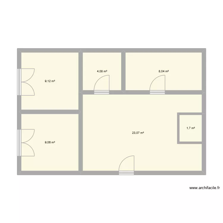 BAT 202 RDC. Plan de 6 et 55 m² BAT 202 RDC. Plan de 6 et 55 m²