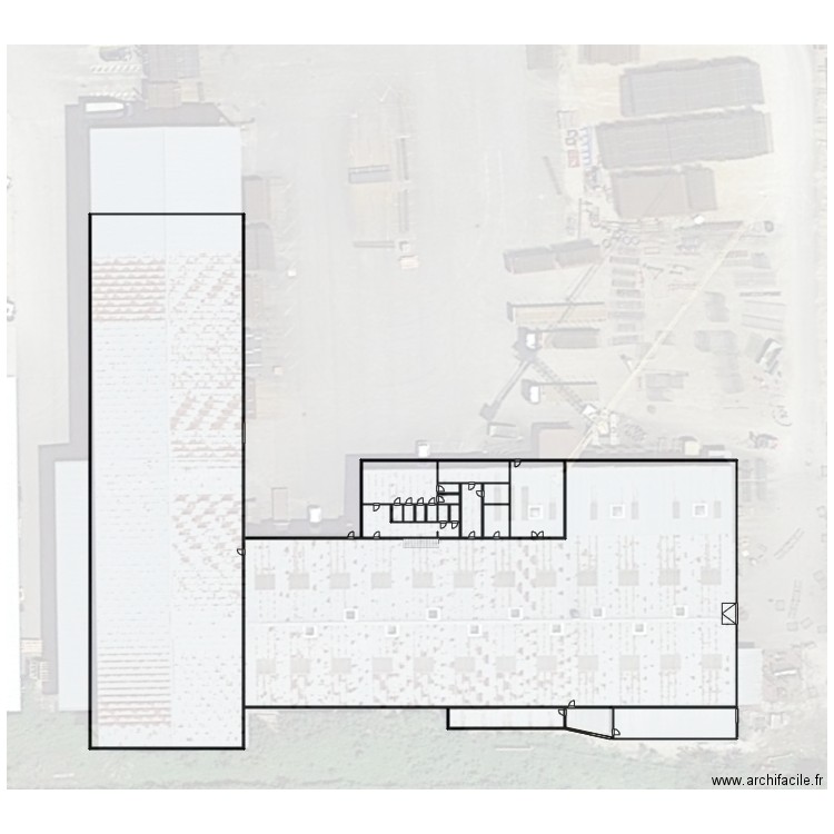 LIB RDC. Plan de 20 pièces et 4041 m2