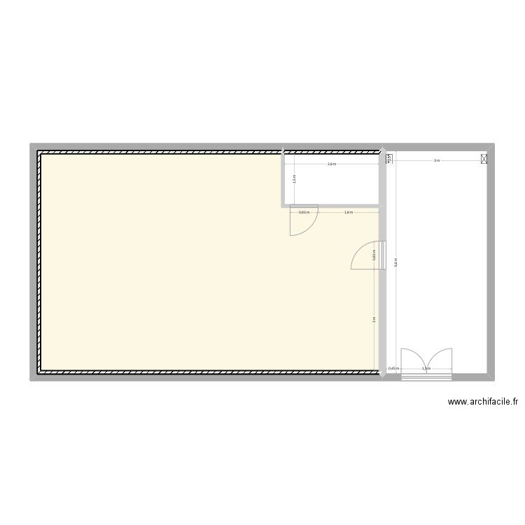 SinBO 0. Plan de 5 pièces et 83 m2