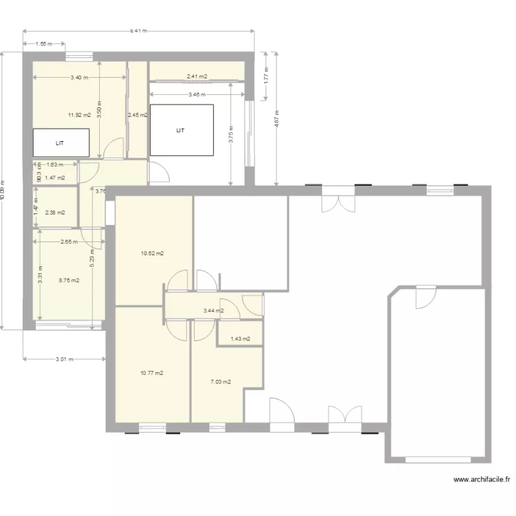 ma maison. Plan de 
