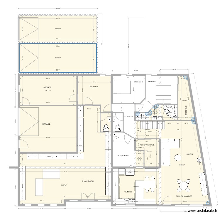 maison La Chapelle Chaussée limite propriété 2 meublé. Plan de 0 pièce et 0 m2