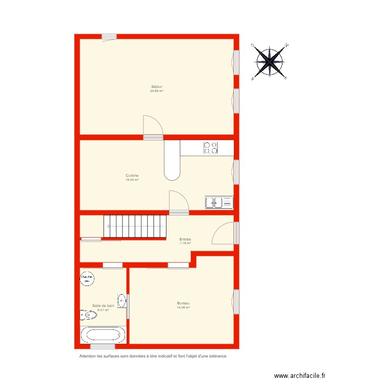 BI 4285 rdc non côté. Plan de 0 pièce et 0 m2