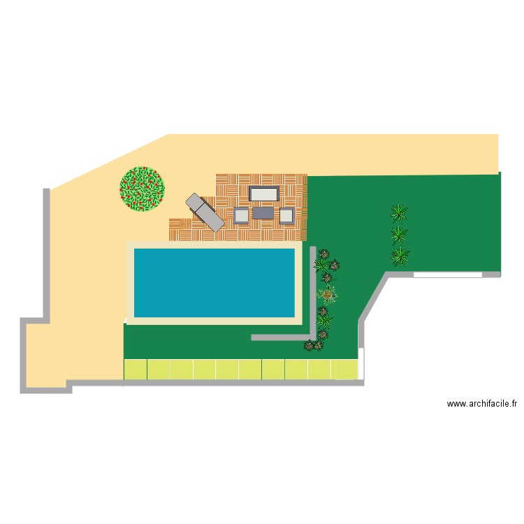 plan piscine perso. Plan de 0 pièce et 0 m2