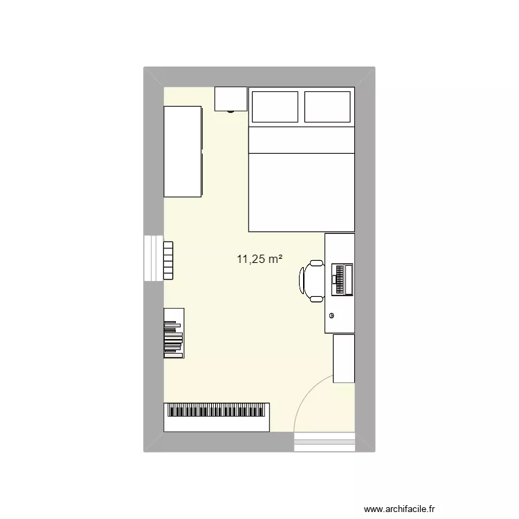 chambre. Plan de 