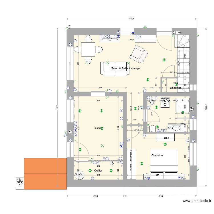 Le 40. Plan de 0 pièce et 0 m2