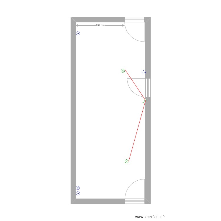 Saint Paul 2 ème étage PLAN ELECTRIQUE EXISTANT. Plan de 0 pièce et 0 m2
