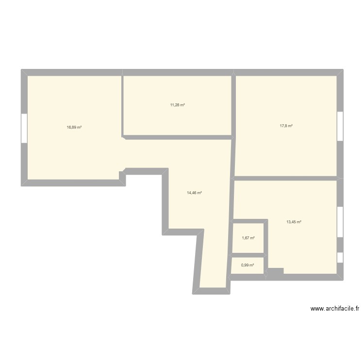 plan actuel. Plan de 0 pièce et 0 m2