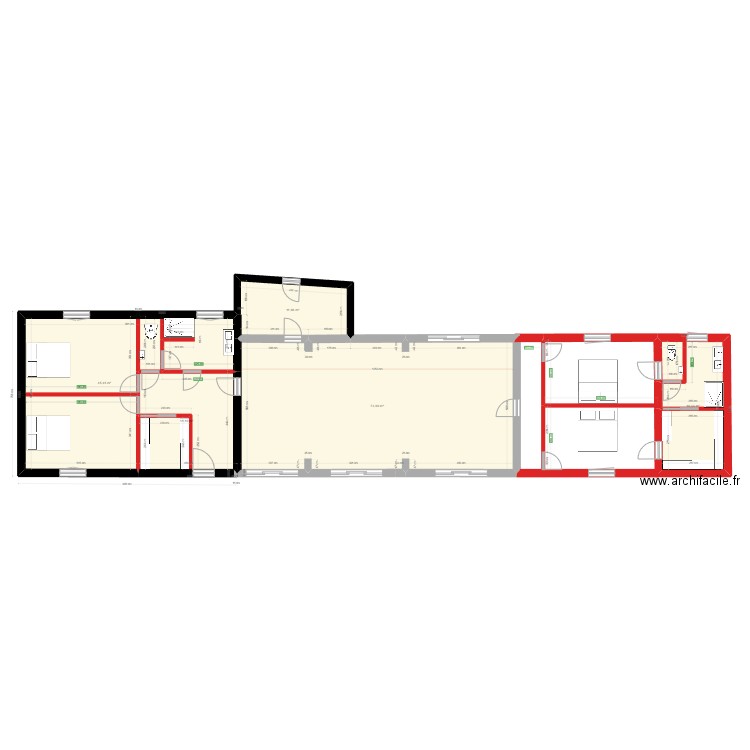 Cyril. Plan de 5 pièces et 165 m2