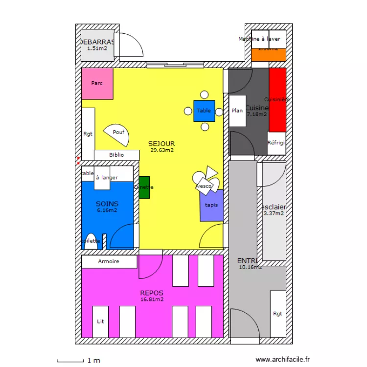 MILIEU DACCUEIL. Plan de 