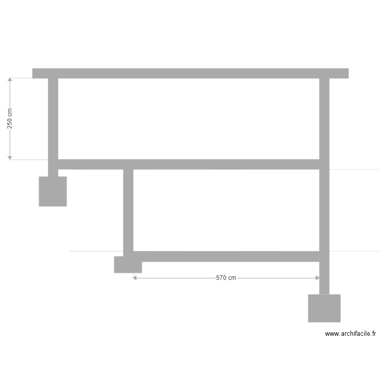 Coupe plan Math. Plan de 0 pièce et 0 m2