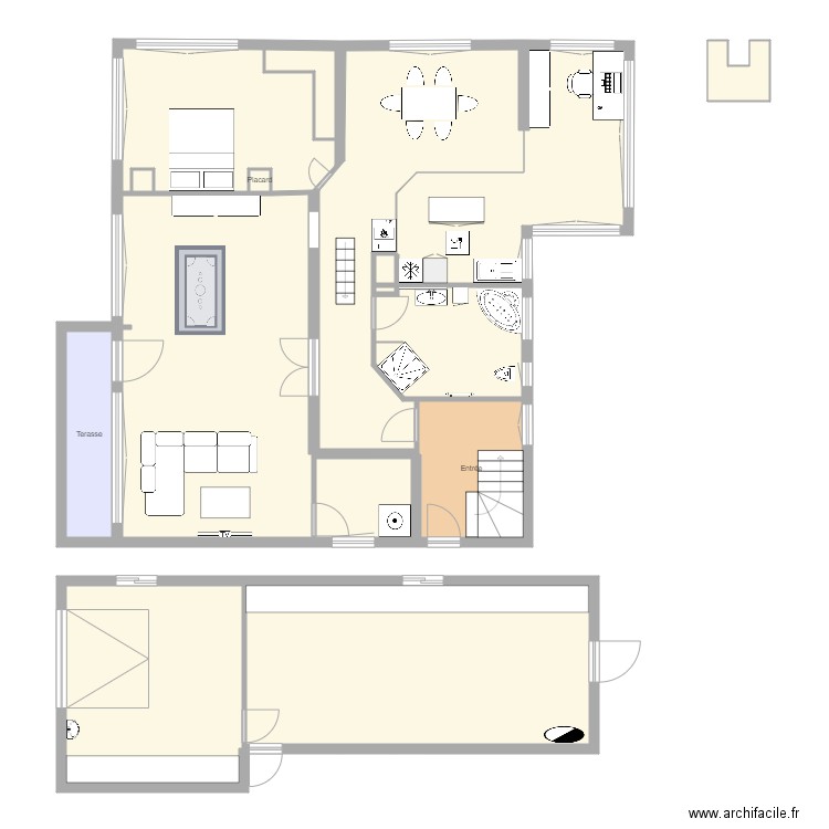 Appart après travaux . Plan de 0 pièce et 0 m2