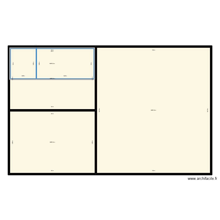 PLAN 1. Plan de 4 pièces et 347 m2