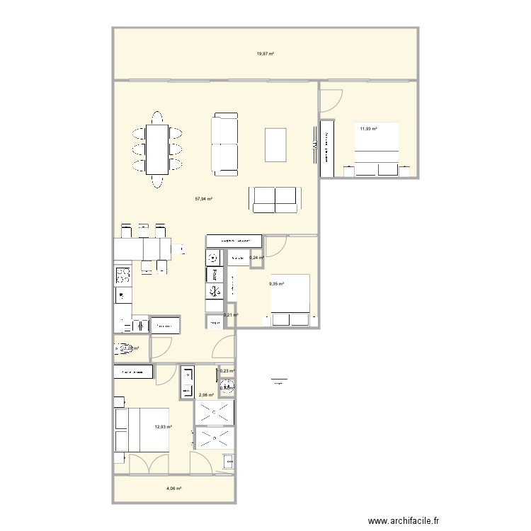 Pornichet porteur V finale. Plan de 0 pièce et 0 m2