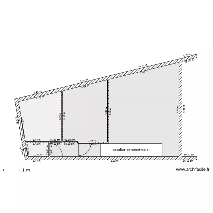 MAISON PDB &eacute;tage final. Plan de 