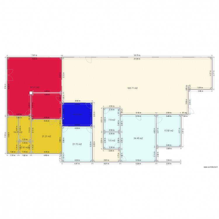 rez de chaussée Burotic. Plan de 0 pièce et 0 m2