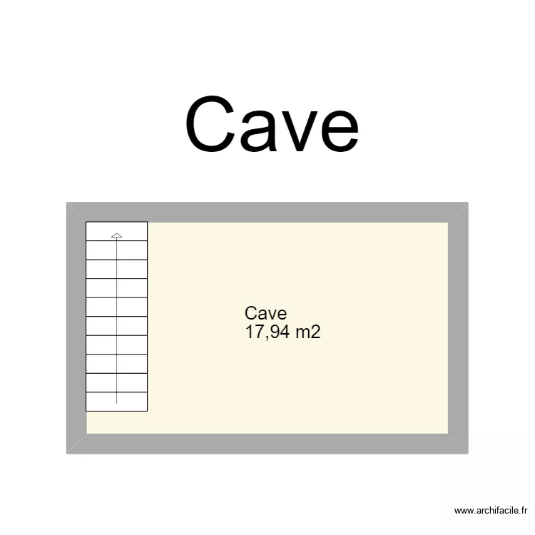 Cave Felix Lacourt 159 . Plan de 