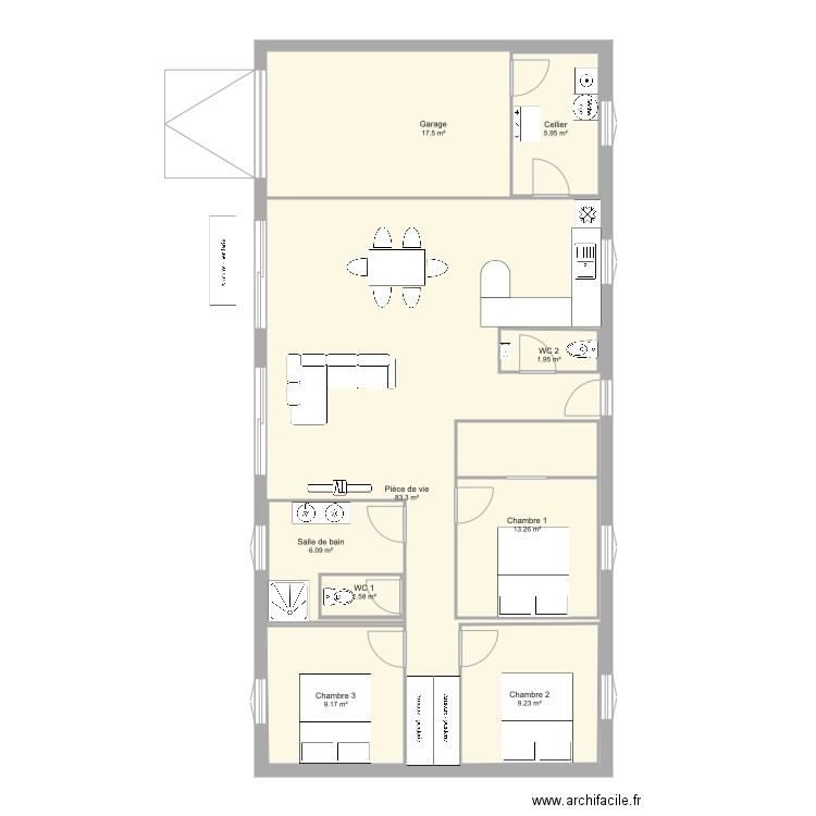 maison . Plan de 0 pièce et 0 m2