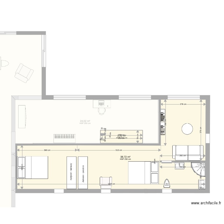 Maouris nord sud 5 façades nord. Plan de 0 pièce et 0 m2