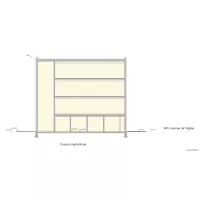 Plan AA pr&eacute;au Coupe longitudinale