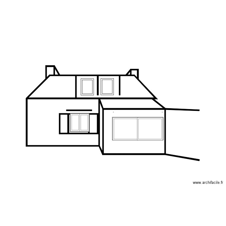 facadeactuel. Plan de 0 pièce et 0 m2