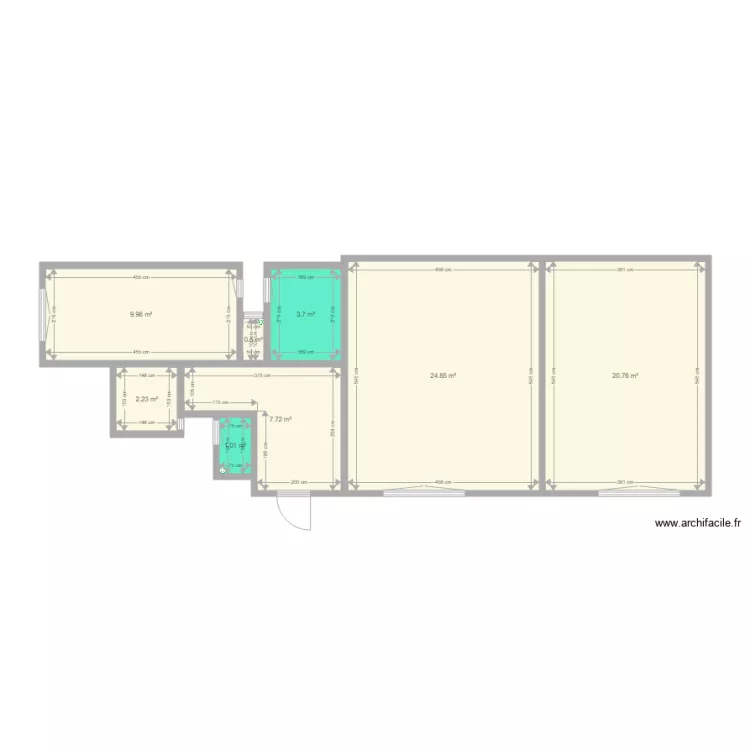 Verseny 14 2em 23 5M lumineux. Plan de 