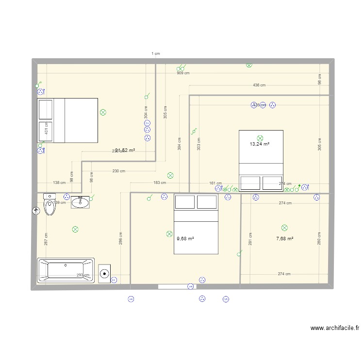 2eme etage. Plan de 0 pièce et 0 m2