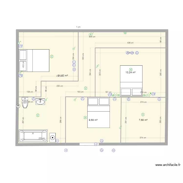 2eme etage. Plan de 