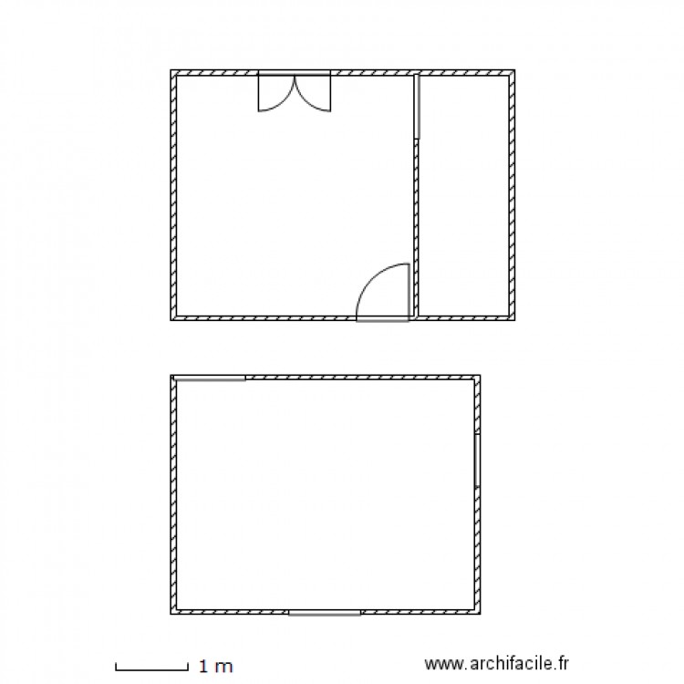 chambre 1 . Plan de 0 pièce et 0 m2