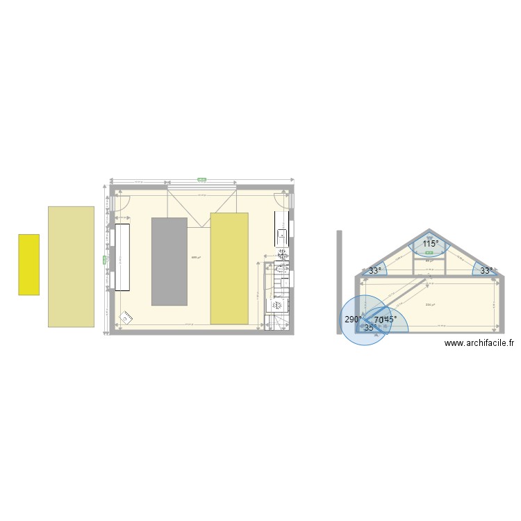 Garage. Plan de 0 pièce et 0 m2