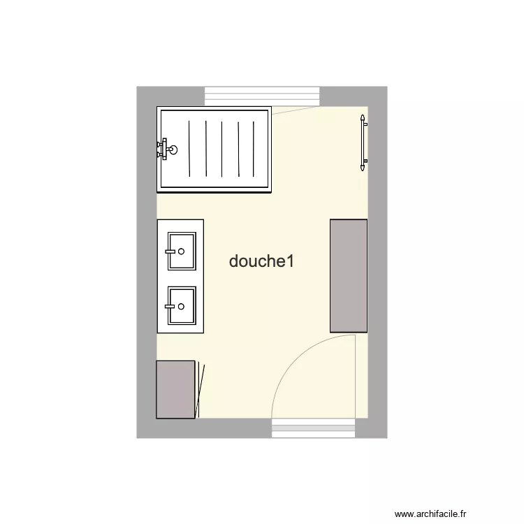 douche1. Plan de 