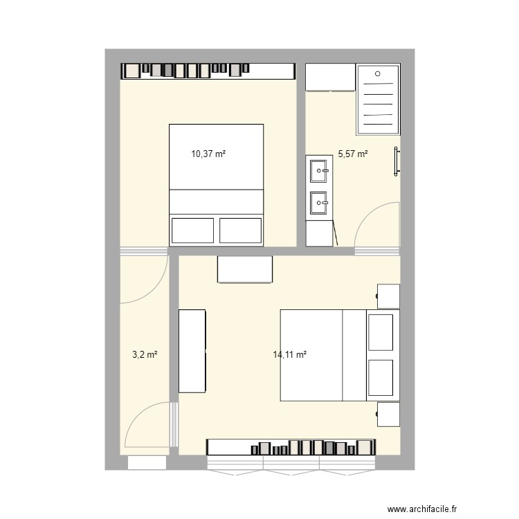 Extension. Plan de 0 pièce et 0 m2