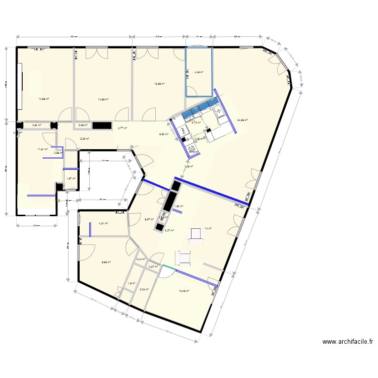 CHARVET SIMPLIFIE 2022. Plan de 37 pièces et 178 m2