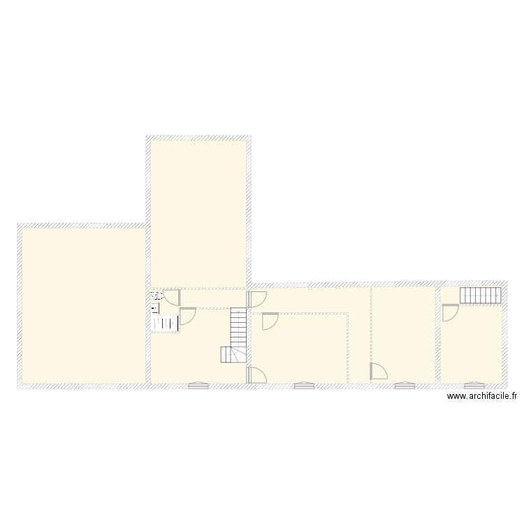 Maison AD 1. Plan de 7 pièces et 174 m2