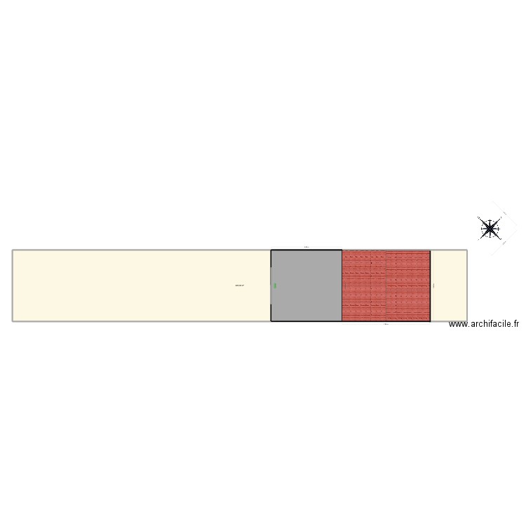 PLAN MASSE. Plan de 1 pièce et 223 m2